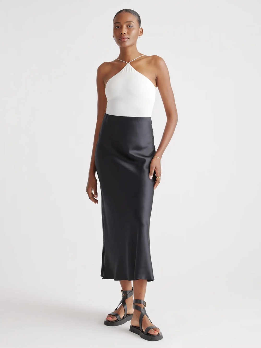 Quince 100% Washable Silk Maxi Skirt